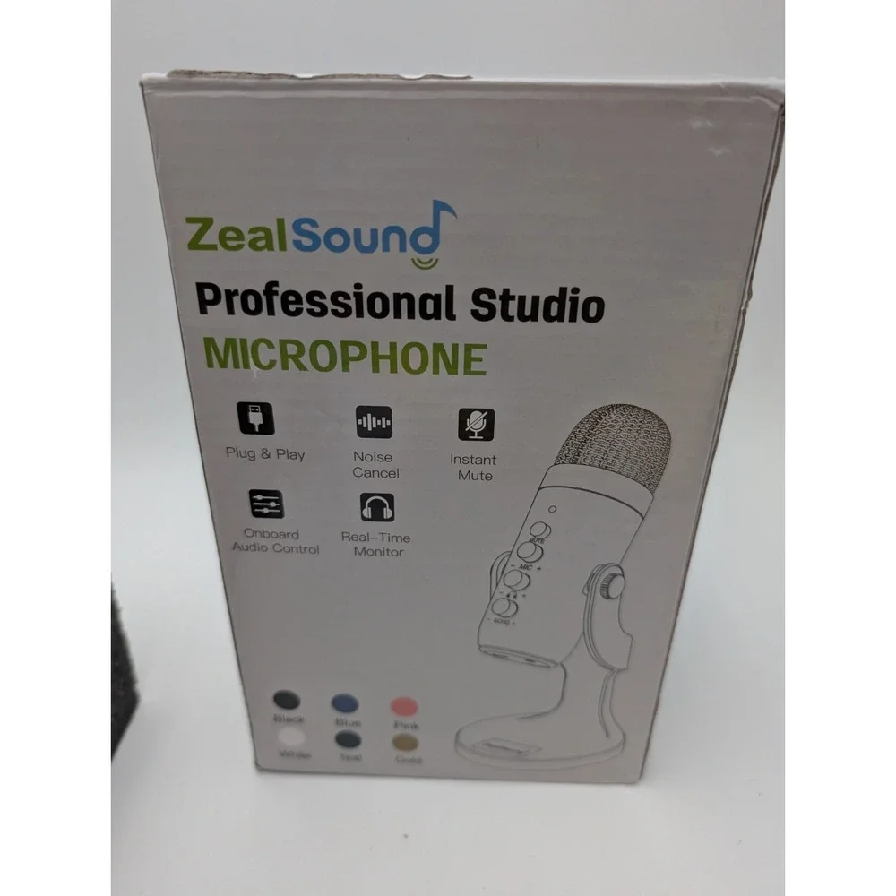 Zealsound USB Microphone, Condenser PC‎ Mic W/Lightning Adapter For Phones